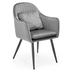 Krzesło tapicerowane K464 velvet popiel