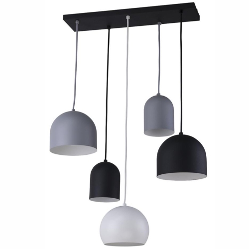 Przejdź do produktu Lampa sufitowa wisząca TEMPRE 5 czarna