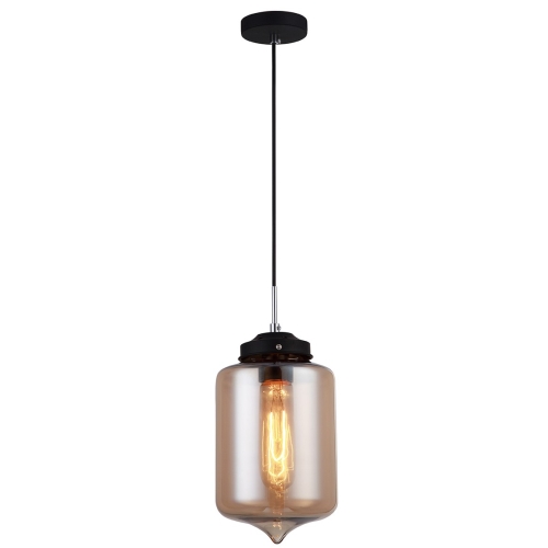 Przejdź do produktu Lampa wisząca TUBE 1C czarna bursztyn
