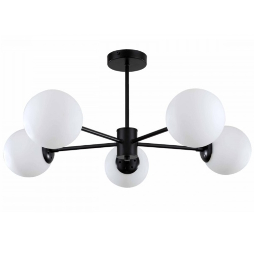 Przejdź do produktu Lampa sufitowa ROMA 5 czarna