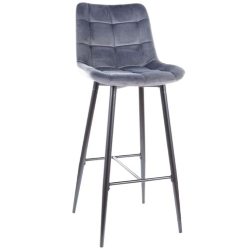 Przejdź do produktu Hoker, krzesło barowe Chic H-1 velvet szary