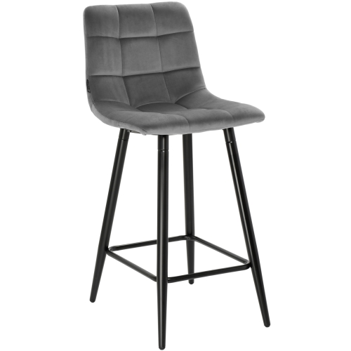 Przejdź do produktu Hoker krzesło barowe TORE 65cm velvet szary G-12