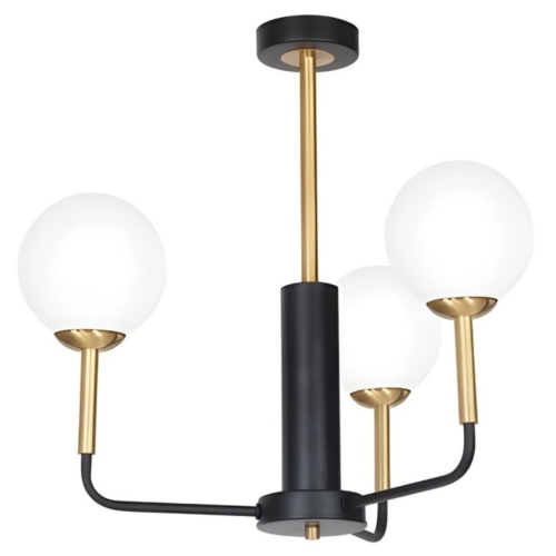 Przejdź do produktu Lampa sufitowa wisząca GENEVA 3 czarna
