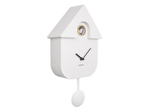 Przejdź do produktu Zegar ścienny z kukułką MODERN CUCKOO biały
