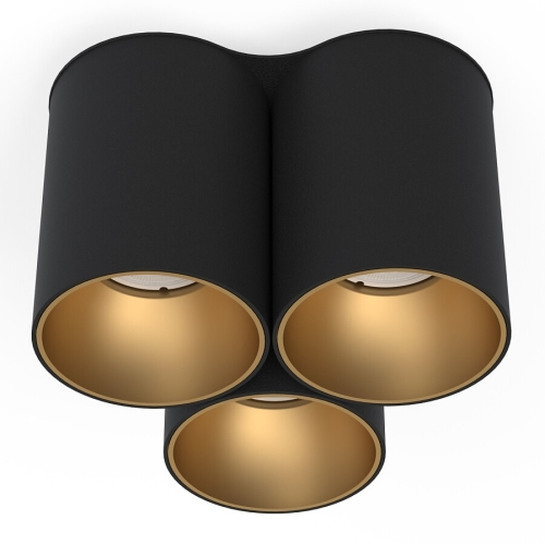 Przejdź do produktu Lampa sufitowa, spot EYE TONE III czarny, złoty