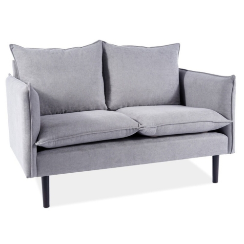 Przejdź do produktu Sofa tapicerowana FLORA velvet szary