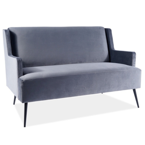 Przejdź do produktu Sofa tapicerowana GEMMA velvet szary
