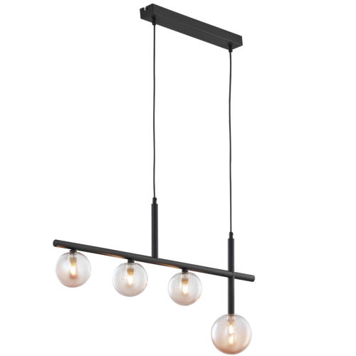 Przejdź do produktu Lampa sufitowa wisząca NEPTUN 4 czarna