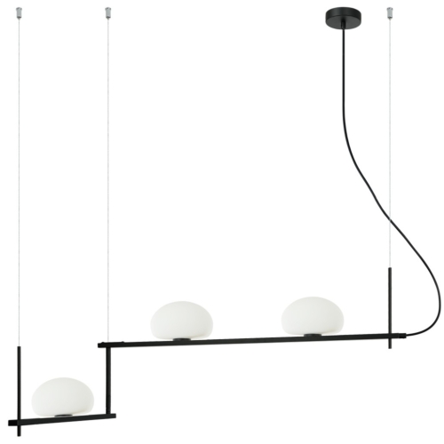 Przejdź do produktu Lampa sufitowa, wisząca KERNIO 3 czarna