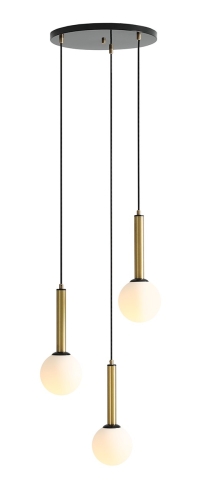 Przejdź do produktu Lampa sufitowa wisząca RINN 3 czarna