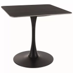 Stół okrągły ESPERO II 80 cm czarny mat