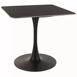 Stół okrągły ESPERO II 80 cm czarny mat