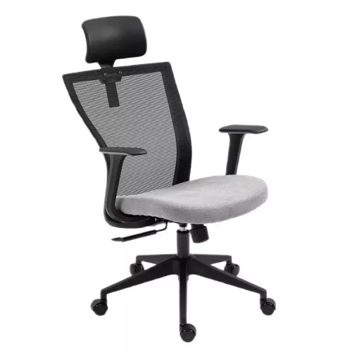 Przejdź do produktu Fotel biurowy obrotowy Q-328H szary, czarny stelaż