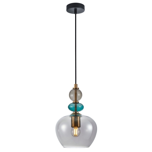 Przejdź do produktu Lampa wisząca BUSCO 1A klosz dymiony