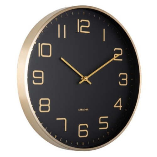Przejdź do produktu Zegar ścienny Elegance Glow czarny