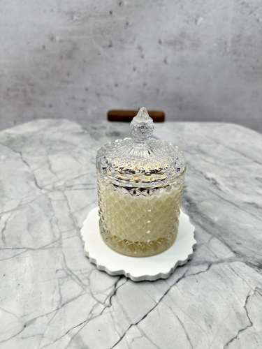 Przejdź do produktu Świeca sojowa DIAMENT Panna Cotta & Raspberry 250ml