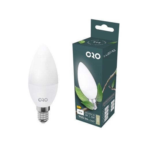 Przejdź do produktu Żarówka LED E14 8W 900lm 4000K ORO TOTO