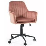Fotel obrotowy krzesło biurowe Q-886 velvet różowy