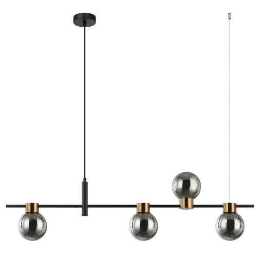 Przejdź do produktu Lampa wisząca BLETTER 4 czarna dymiona