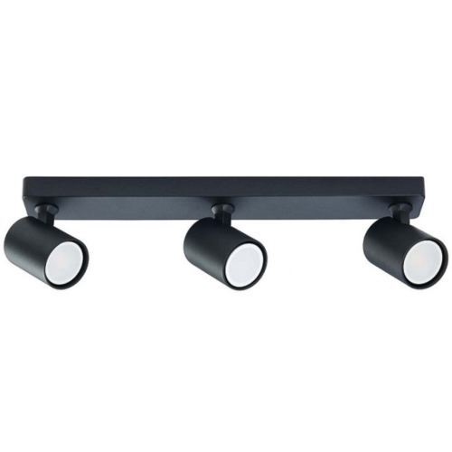 Przejdź do produktu Lampa sufitowa, listwa SNOW 3 czarna