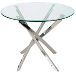 Stół okrągły 90cm AGIS chrom