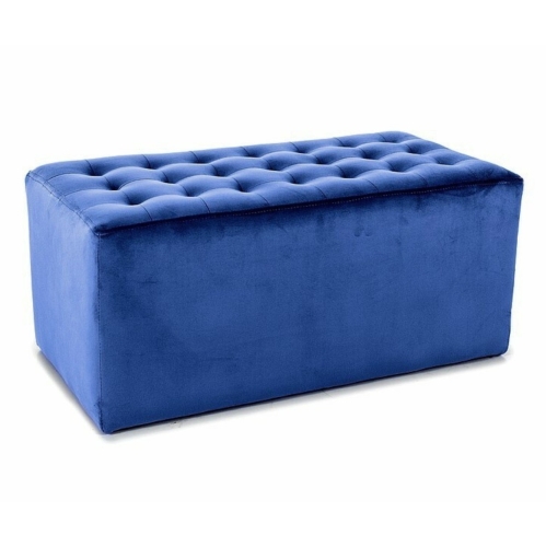 Przejdź do produktu Puf LORI 2 welurowy granatowy 86