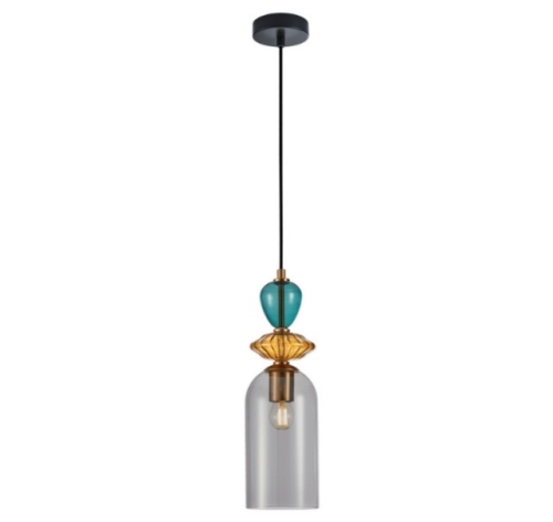 Przejdź do produktu Lampa wisząca Busco 1C klosz dymiony