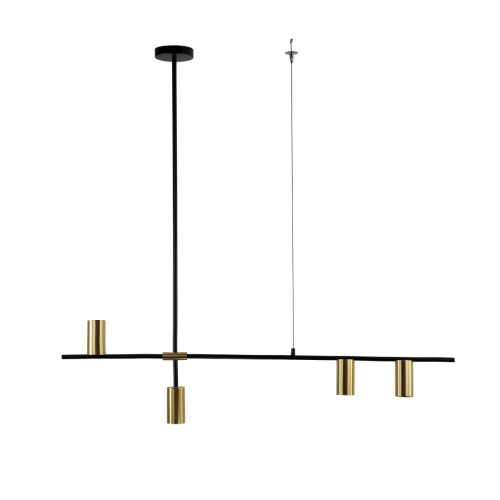 Przejdź do produktu Lampa wisząca ARIZONA 4 czarno - złota