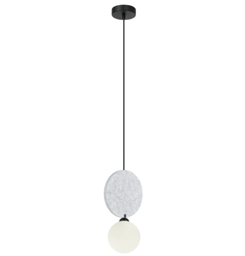 Przejdź do produktu Lampa sufitowa wisząca do sypialni żyrandol jasno szara - ANDREA