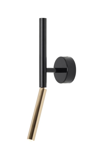 Przejdź do produktu Kinkiet, lampa ścienna STICK BLACK czarno złota