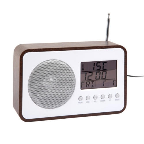 Przejdź do produktu Budzik RADIO FM brązowy