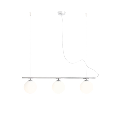 Przejdź do produktu Lampa wisząca sufitowa BERYL GLASS 3 chrom