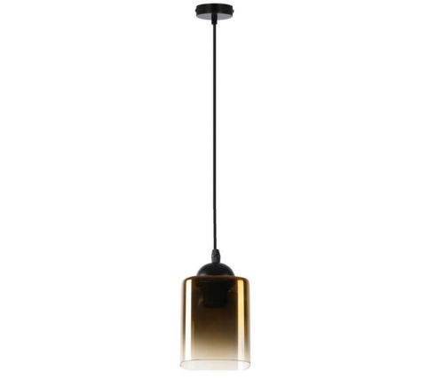 Przejdź do produktu Lampa sufitowa wisząca SERENA czarna, złoty klosz