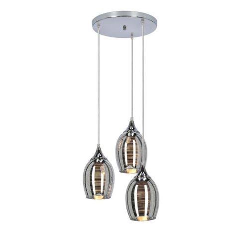 Przejdź do produktu Lampa wisząca srebrna MARINA 3