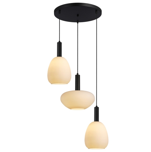 Przejdź do produktu Lampa sufitowa, wisząca GATER 3 biała