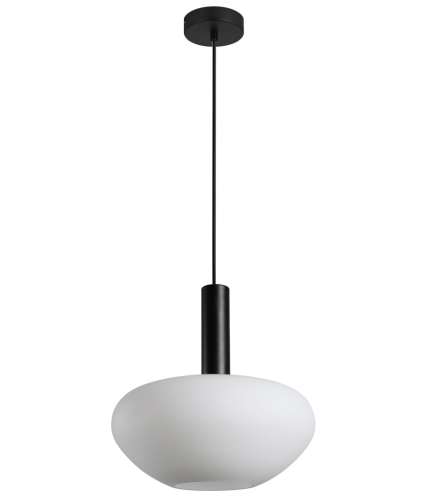 Przejdź do produktu Lampa sufitowa, wisząca GATER opalowa, biała
