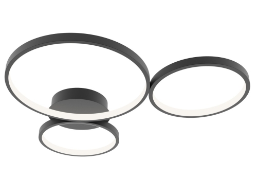 Przejdź do produktu Lampa sufitowa, plafon MAVER 3 czarna
