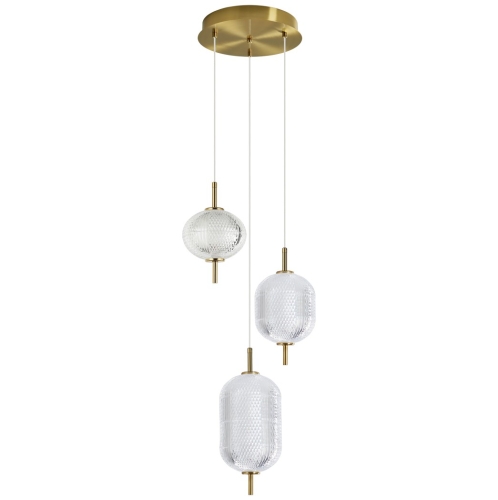 Przejdź do produktu Lampa sufitowa, wisząca CORADO 3 złota