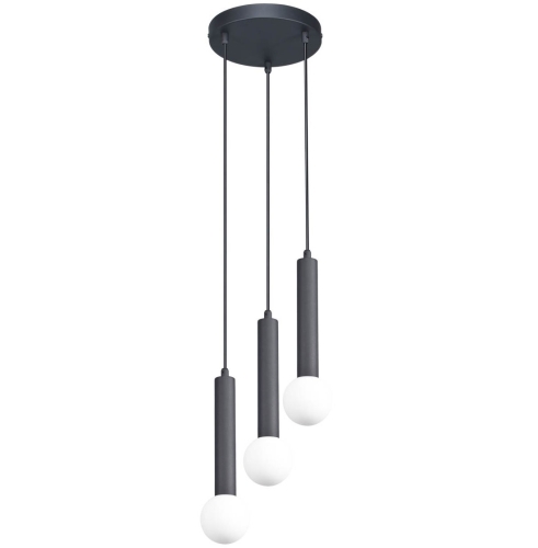 Przejdź do produktu Lampa sufitowa, wisząca FILANO 3 czarna