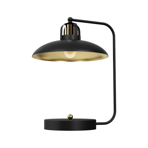 Przejdź do produktu Lampa stołowa biurkowa FELIX czarna złota
