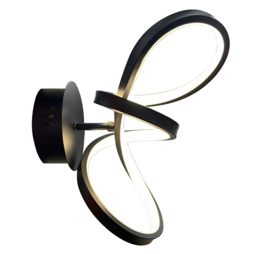 Przejdź do produktu Kinkiet, lampa ścienna TESORO BLACK 15W LED