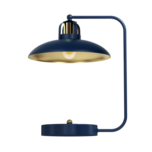 Przejdź do produktu Lampa stołowa biurkowa FELIX NAVY niebieska złota