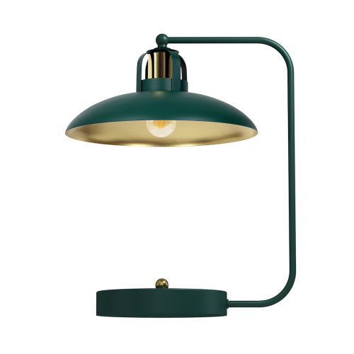 Przejdź do produktu Lampa biurkowa FELIX zielona złota metalowa