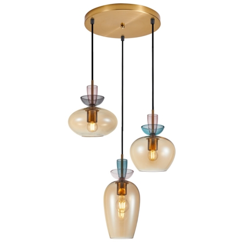 Przejdź do produktu Lampa sufitowa wisząca FANDA złota