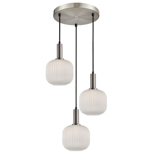 Przejdź do produktu Lampa sufitowa, wisząca PENZI srebrna
