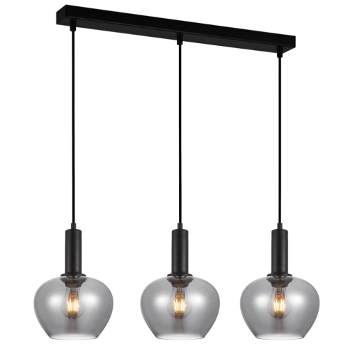 Przejdź do produktu Lampa sufitowa wisząca STABLA czarna dymiona