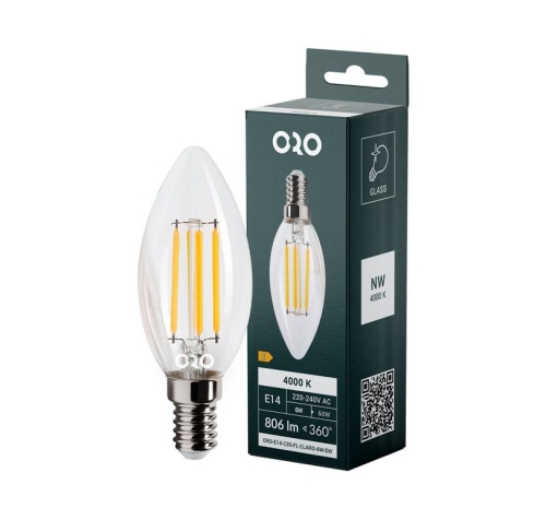 Przejdź do produktu Żarówka LED E14 6W 800lm 4000K