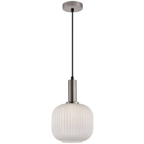 Przejdź do produktu Lampa sufitowa wisząca PENZI biała srebrna
