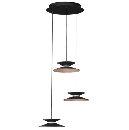 Przejdź do produktu Lampa sufitowa, wisząca MORFI ze ściemniaczem czarna