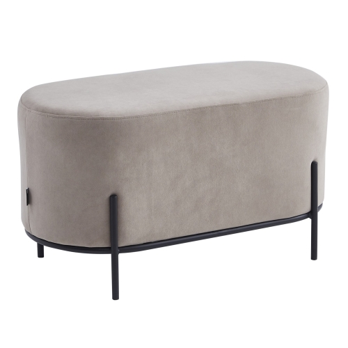 Przejdź do produktu Pufa tapicerowana SENA velvet beżowa M-38